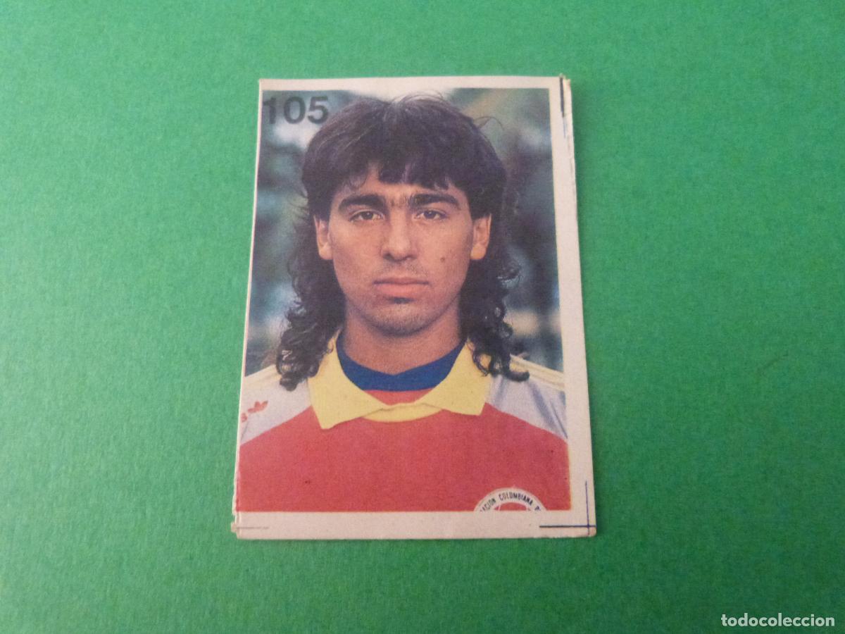 Cromos de f&uacute;tbol: CROMO FUTBOL NI&Ntilde;O COLOMBIA DESPEGADO N&ordm; 105 MUNDIAL ITALIA 90 REYAUCA
