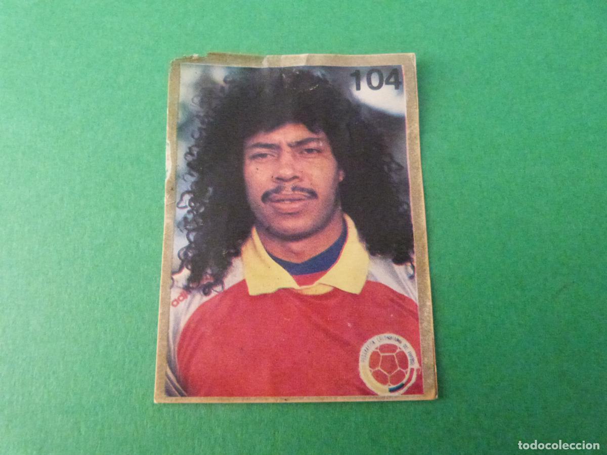 Cromos de f&uacute;tbol: CROMO FUTBOL HIGUITA COLOMBIA DESPEGADO N&ordm; 104 MUNDIAL ITALIA 90 REYAUCA