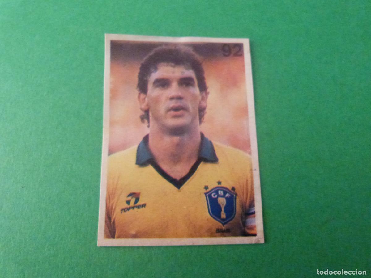 Cromos de f&uacute;tbol: CROMO FUTBOL GOMES BRASIL DESPEGADO N&ordm; 92 MUNDIAL ITALIA 90 REYAUCA
