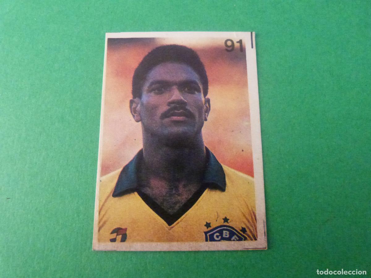 Cromos de f&uacute;tbol: CROMO FUTBOL MAZINHO BRASIL DESPEGADO N&ordm; 91 MUNDIAL ITALIA 90 REYAUCA