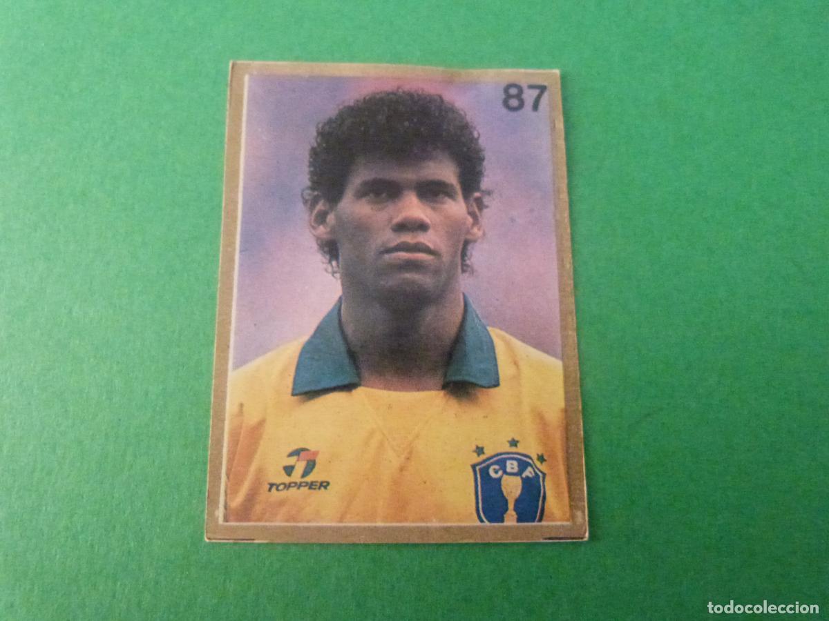 Cromos de f&uacute;tbol: CROMO FUTBOL ALDAIR BRASIL DESPEGADO N&ordm; 87 MUNDIAL ITALIA 90 REYAUCA