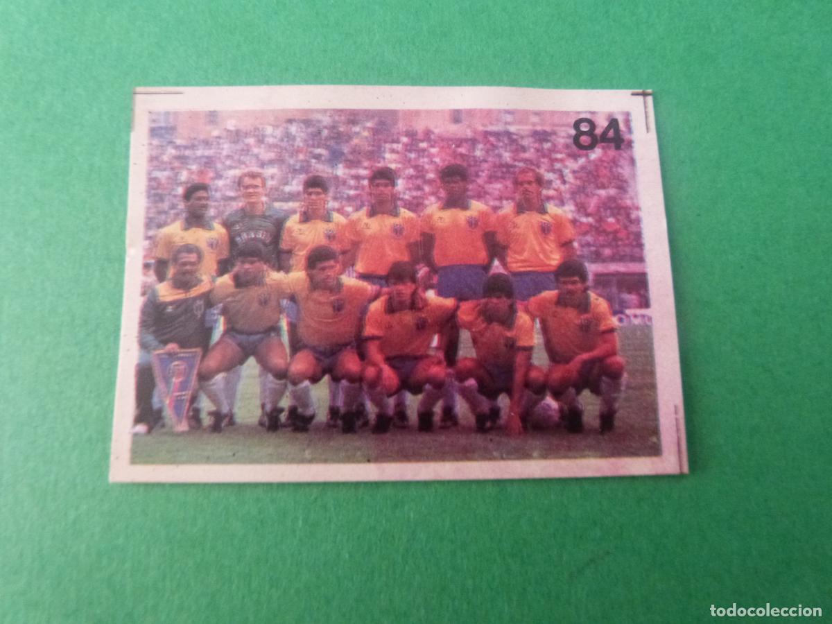 Cromos de f&uacute;tbol: CROMO FUTBOL SELECCION BRASIL DESPEGADO N&ordm; 84 MUNDIAL ITALIA 90 REYAUCA