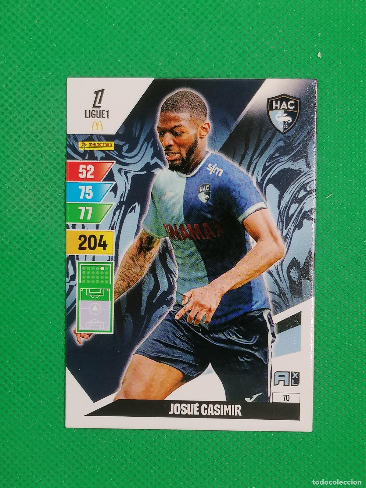 Cromos de f&uacute;tbol: 70 JOSUE CASIMIR LE HAVRE ⚽ LIGUE 1 MCDONALDS ADRENALYN XL 2024 2025 24 25 ⚽