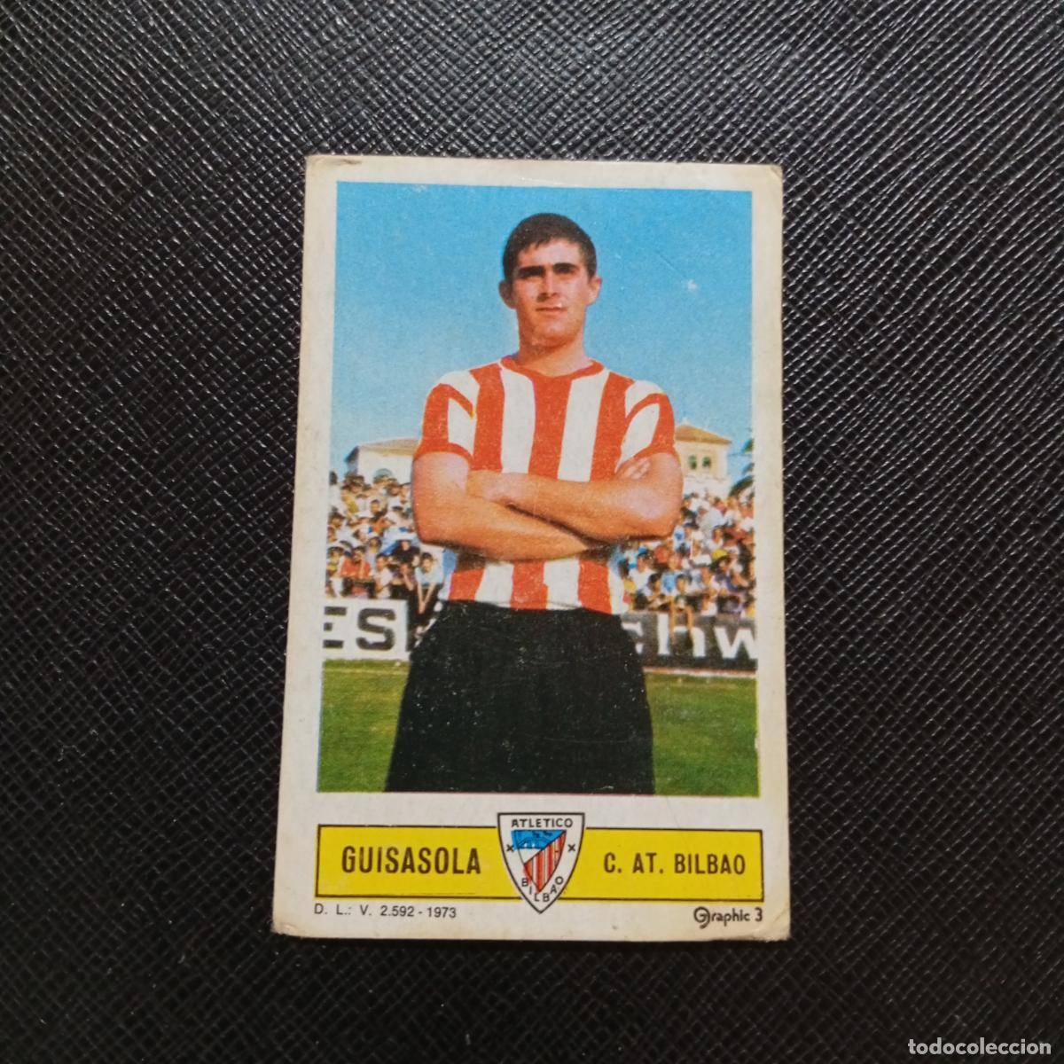 Cromos de f&uacute;tbol: GUISASOLA BILBAO ESTE 1973 1974 CROMO FUTBOL LIGA 73 74 - DESPEGADO - A206 PG1