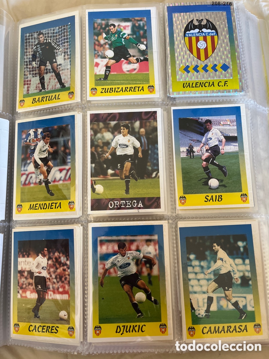 Fu&szlig;ball-Sticker: liga 97 98 valencia cf 20 cromos diferentes contiene a Marcelinho nuevo panini 1997 1998