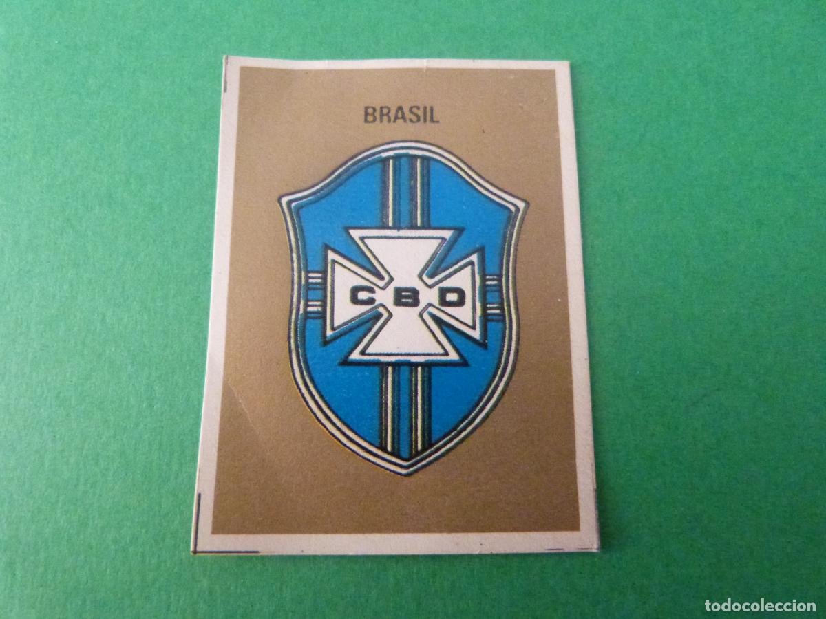 Figurine di Calcio: CROMO FUTBOL ESCUDO BRASIL DESPEGADO SIN NUMERO MUNDIAL ITALIA 90 REYAUCA