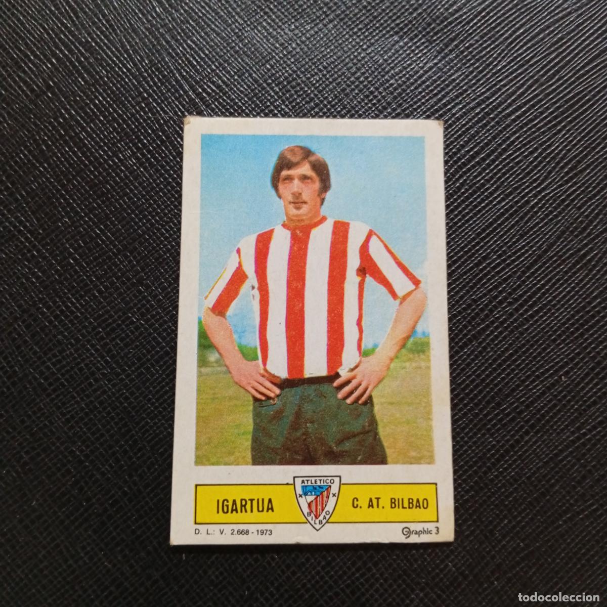 Cromos de f&uacute;tbol: IGARTUA BILBAO ESTE 1973 1974 CROMO FUTBOL LIGA 73 74 - DESPEGADO - A206 PG4