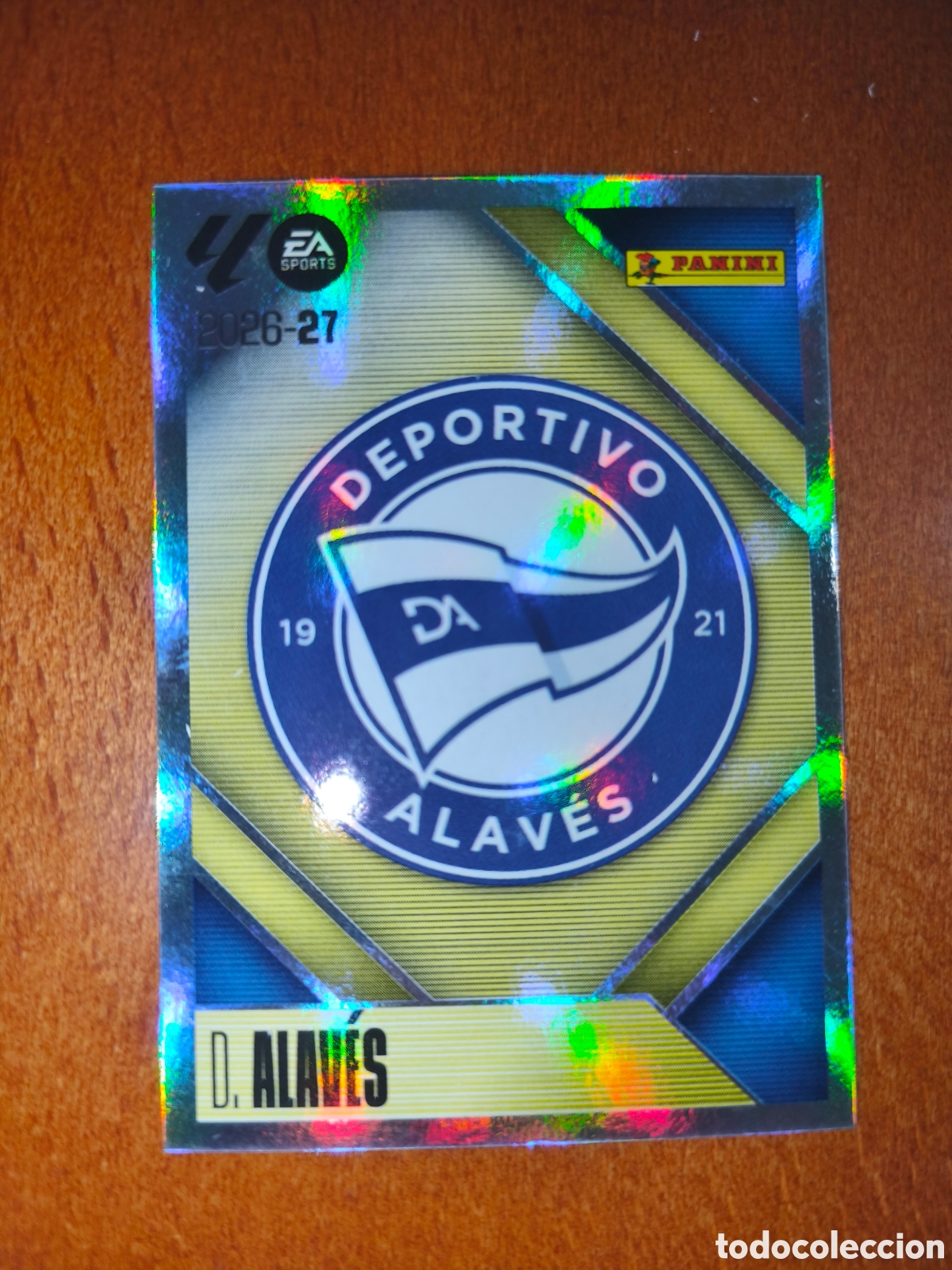Cromos de f&uacute;tbol: Escudo Deportivo Alav&eacute;s n&deg;1 liga este 26/27