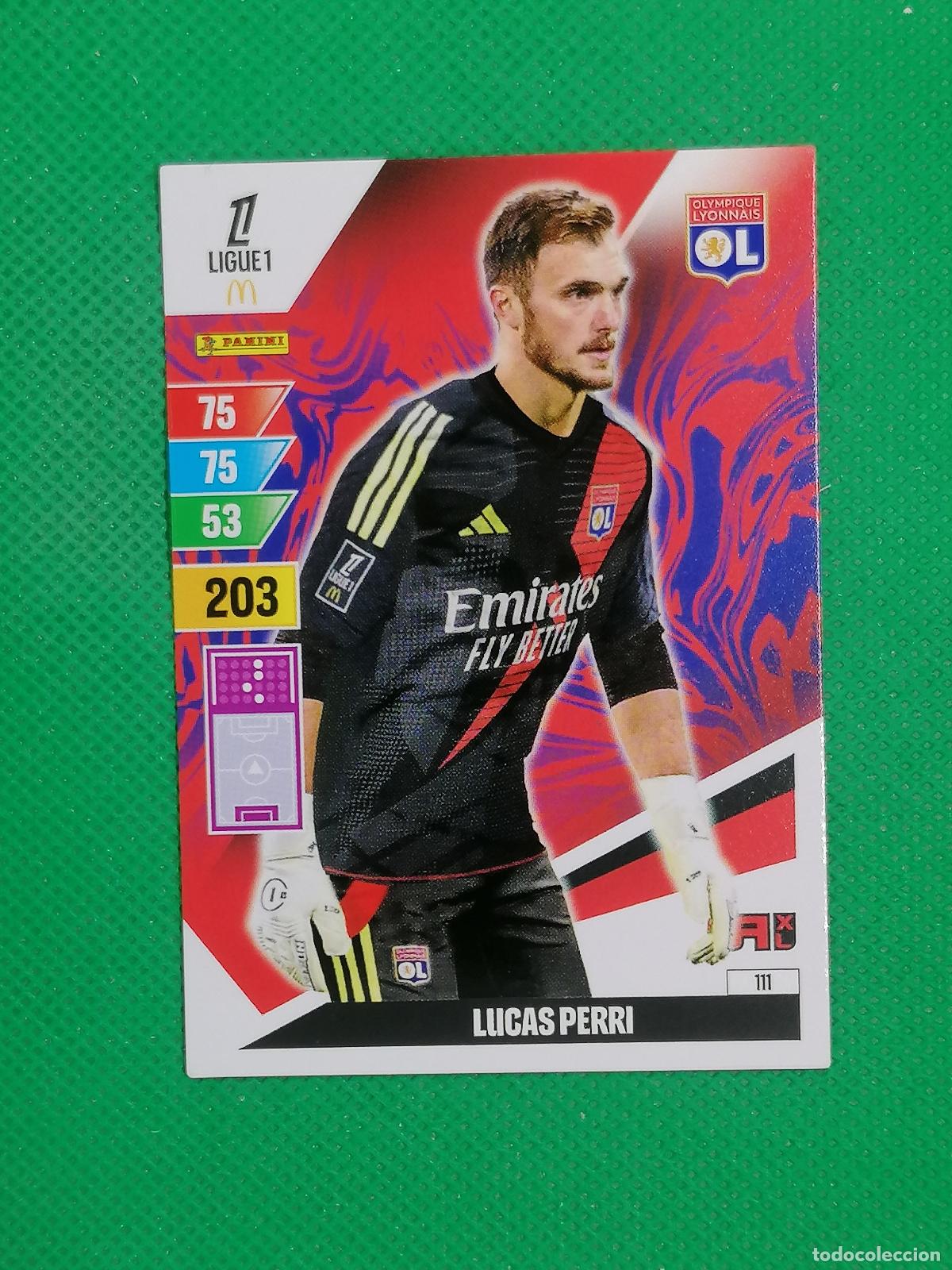 Cromos de f&uacute;tbol: 111 LUCAS PERRI OLYMPIQUE LYONNAIS ⚽ LIGUE 1 MCDONALDS ADRENALYN XL 2024 2025 24 25 ⚽