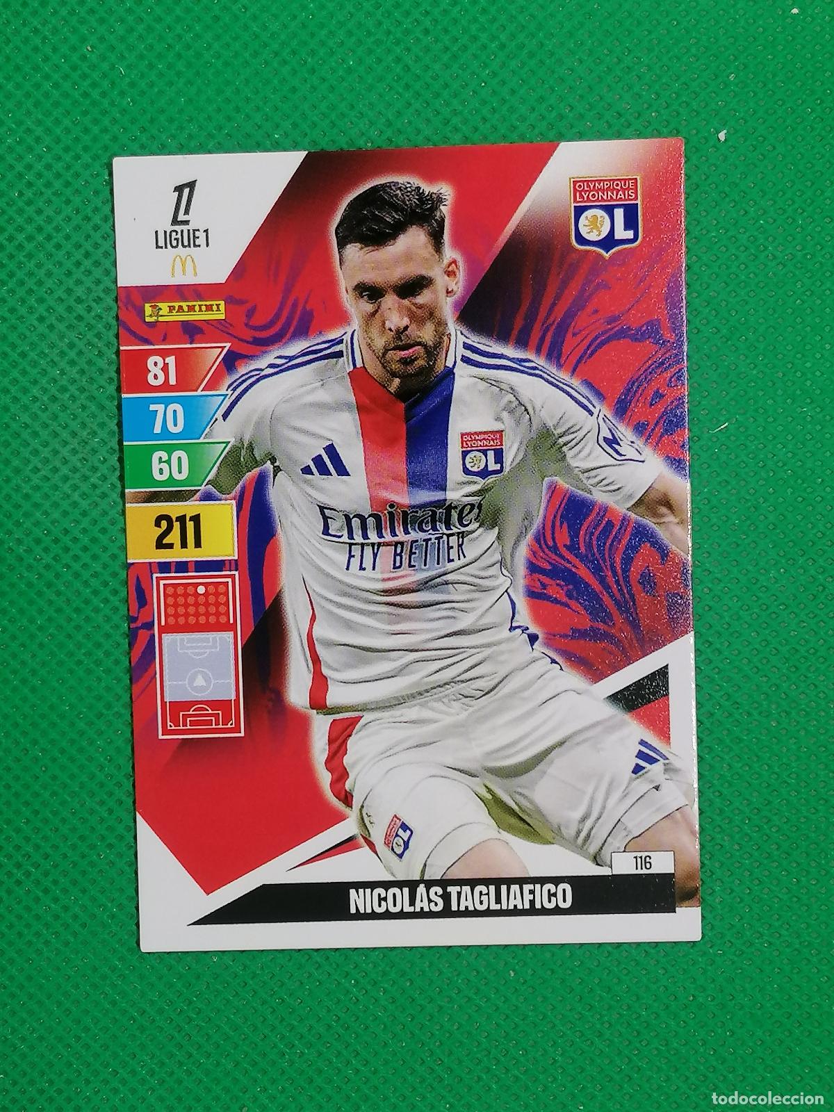 Cromos de f&uacute;tbol: 116 NICOLAS TAGLIAFICO OLYMPIQUE LYONNAIS ⚽ LIGUE 1 MCDONALDS ADRENALYN XL 2024 2025 24 25 ⚽