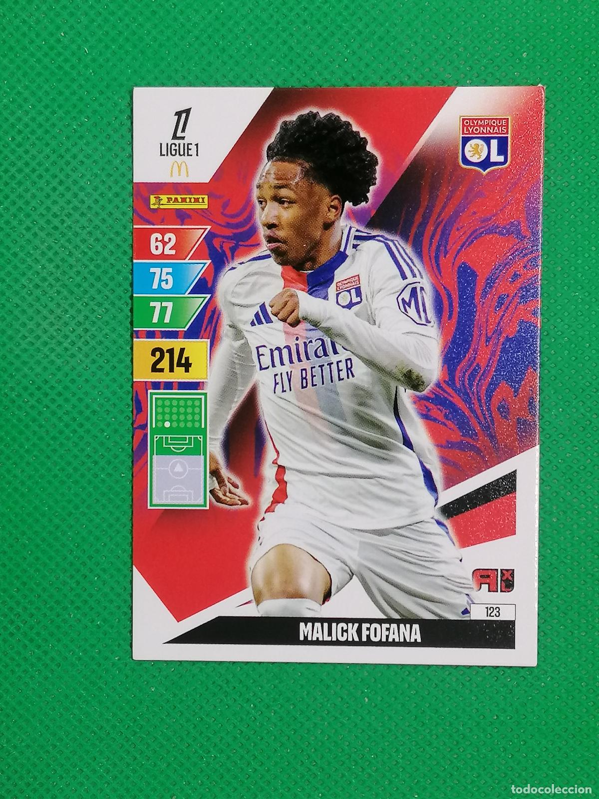 Cromos de f&uacute;tbol: 123 MALICK FOFANA OLYMPIQUE LYONNAIS ⚽ LIGUE 1 MCDONALDS ADRENALYN XL 2024 2025 24 25 ⚽