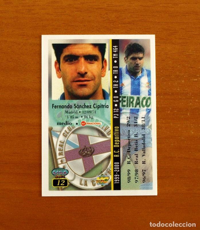 Cromos de f&uacute;tbol: Deportivo de la Coru&ntilde;a - N&ordm; 12, Fernando - Las Fichas de la Liga Mundicromo 2000-2001, 02-01