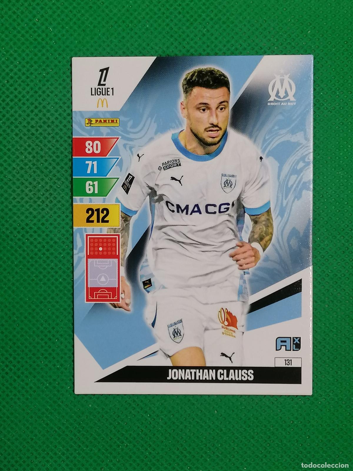 Cromos de f&uacute;tbol: 131 JONATHAN CLAUSS MARSEILLE ⚽ LIGUE 1 MCDONALDS ADRENALYN XL 2024 2025 24 25 ⚽