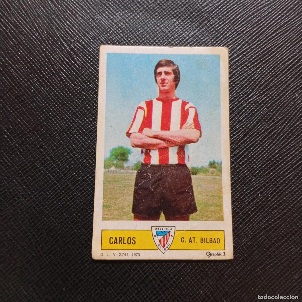 Cromos de f&uacute;tbol: CARLOS BILBAO ESTE 1973 1974 CROMO FUTBOL LIGA 73 74 - DESPEGADO - A206 PG6