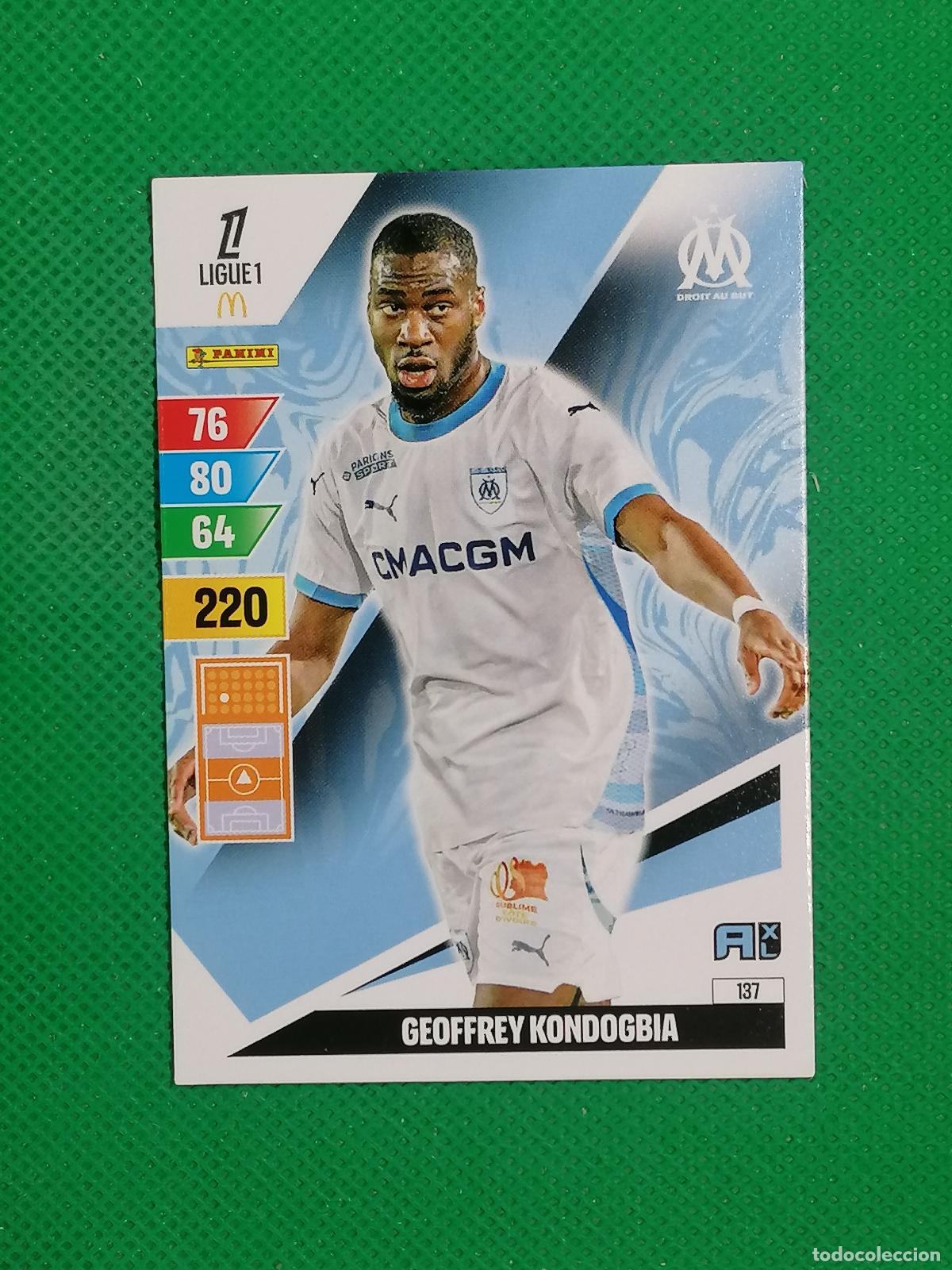 Cromos de f&uacute;tbol: 137 GEOFFREY KONDOGBIA MARSEILLE ⚽ LIGUE 1 MCDONALDS ADRENALYN XL 2024 2025 24 25 ⚽