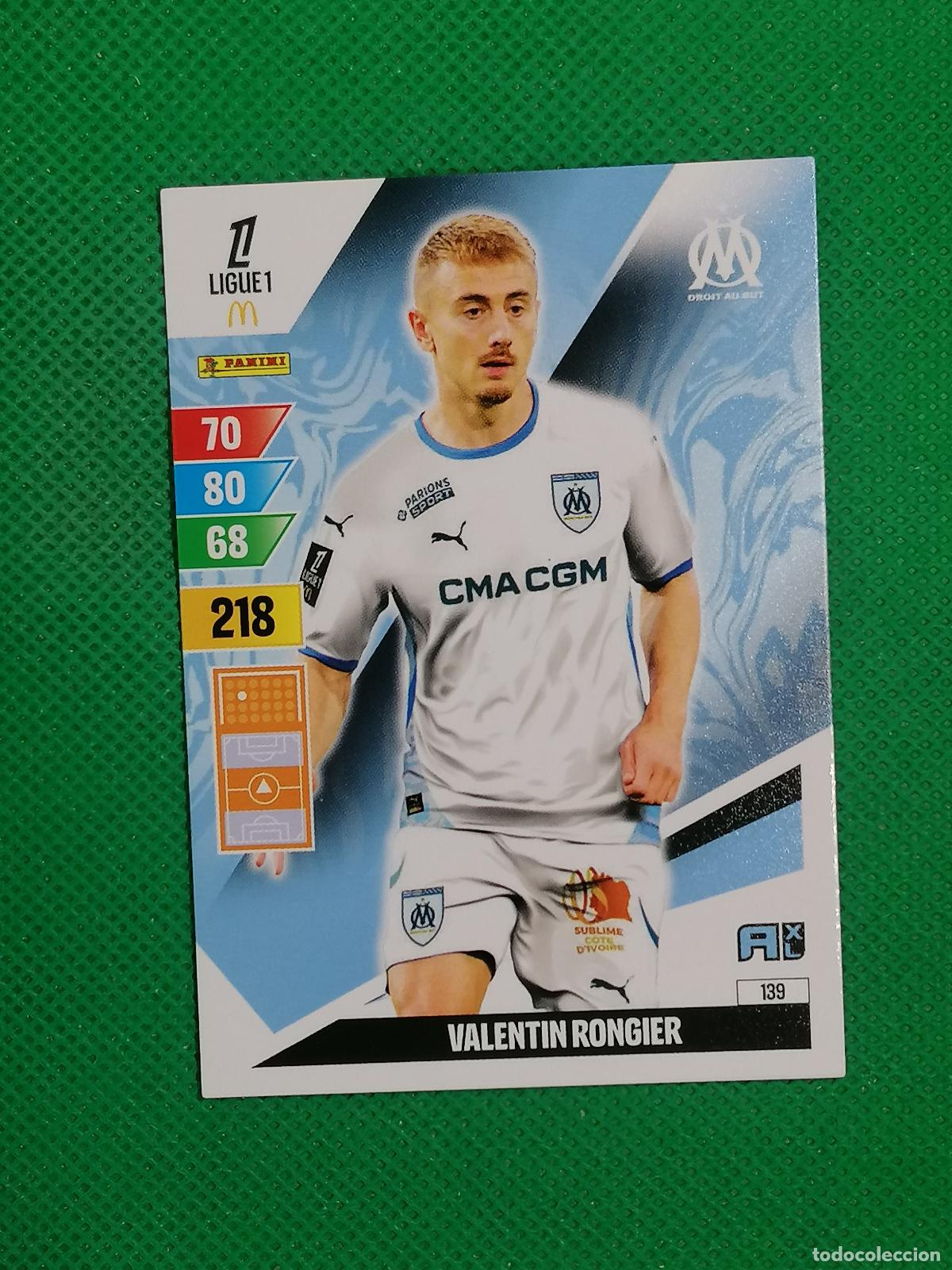 Cromos de f&uacute;tbol: 139 VALENTIN RONGIER MARSEILLE ⚽ LIGUE 1 MCDONALDS ADRENALYN XL 2024 2025 24 25 ⚽
