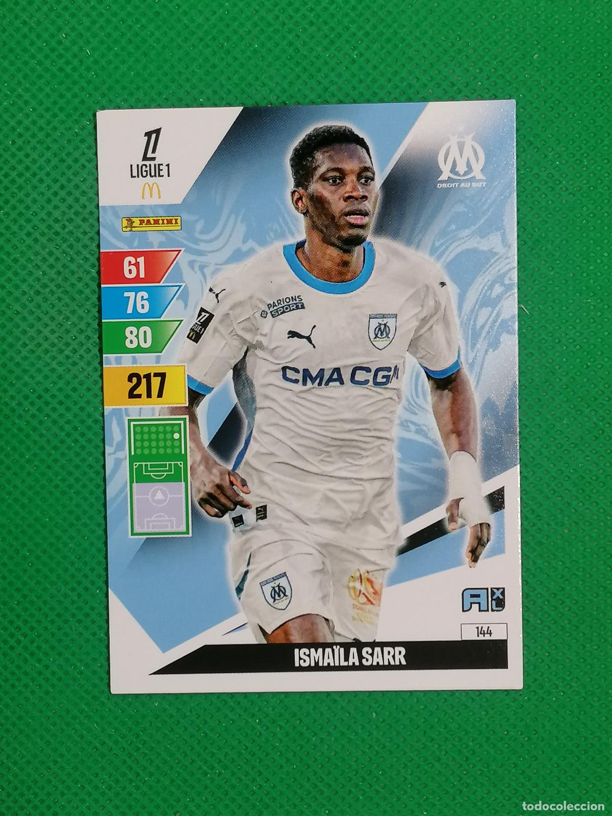 Cromos de f&uacute;tbol: 144 ISMAILA SARR MARSEILLE ⚽ LIGUE 1 MCDONALDS ADRENALYN XL 2024 2025 24 25 ⚽