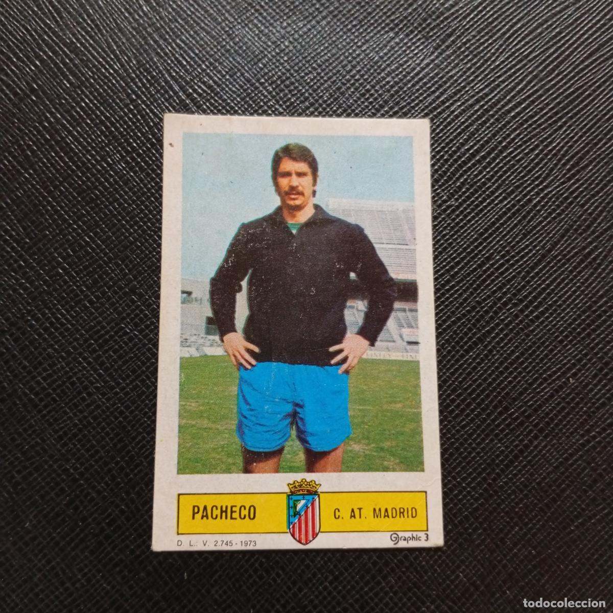 Cromos de f&uacute;tbol: PACHECO AT MADRID ESTE 1973 1974 CROMO FUTBOL LIGA 73 74 - DESPEGADO - A206 PG6