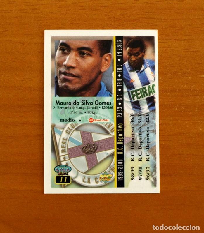 Cromos de f&uacute;tbol: Deportivo de la Coru&ntilde;a - N&ordm; 11, Mauro Silva - Las Fichas de la Liga Mundicromo 2000-2001, 02-01