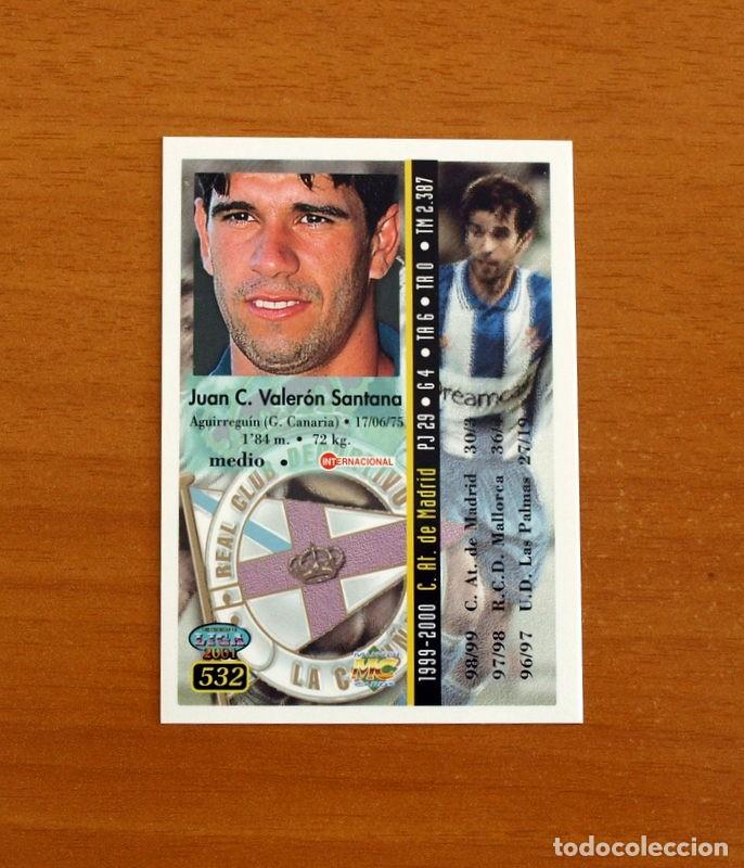 Cromos de f&uacute;tbol: Deportivo La Coru&ntilde;a - 532 Valer&oacute;n - Mundicromo Las Fichas de la Liga 2000-2001, 00-01