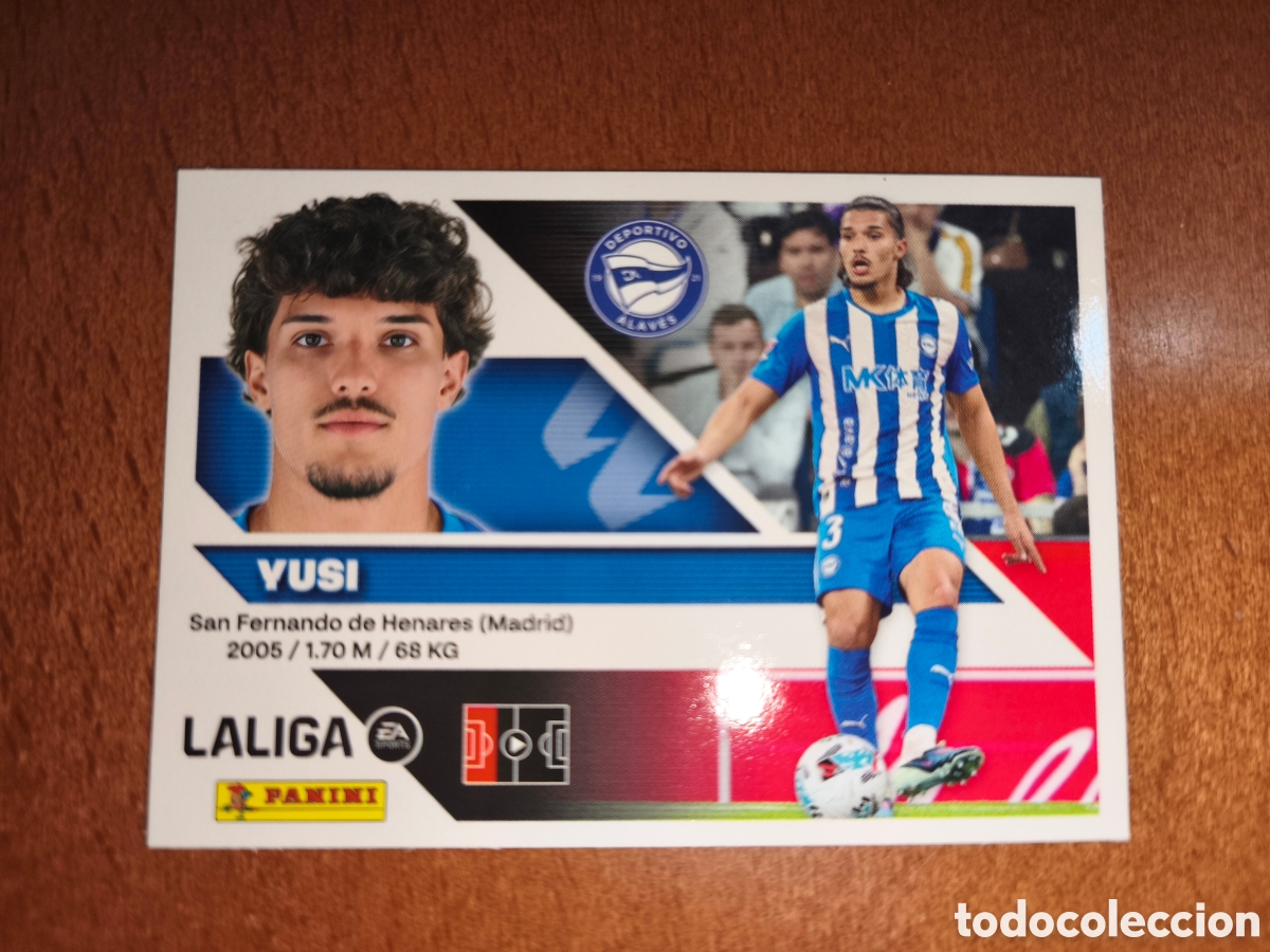 Cromos de f&uacute;tbol: Yusi n&deg;9 liga este 26/27 Deportivo Alav&eacute;s