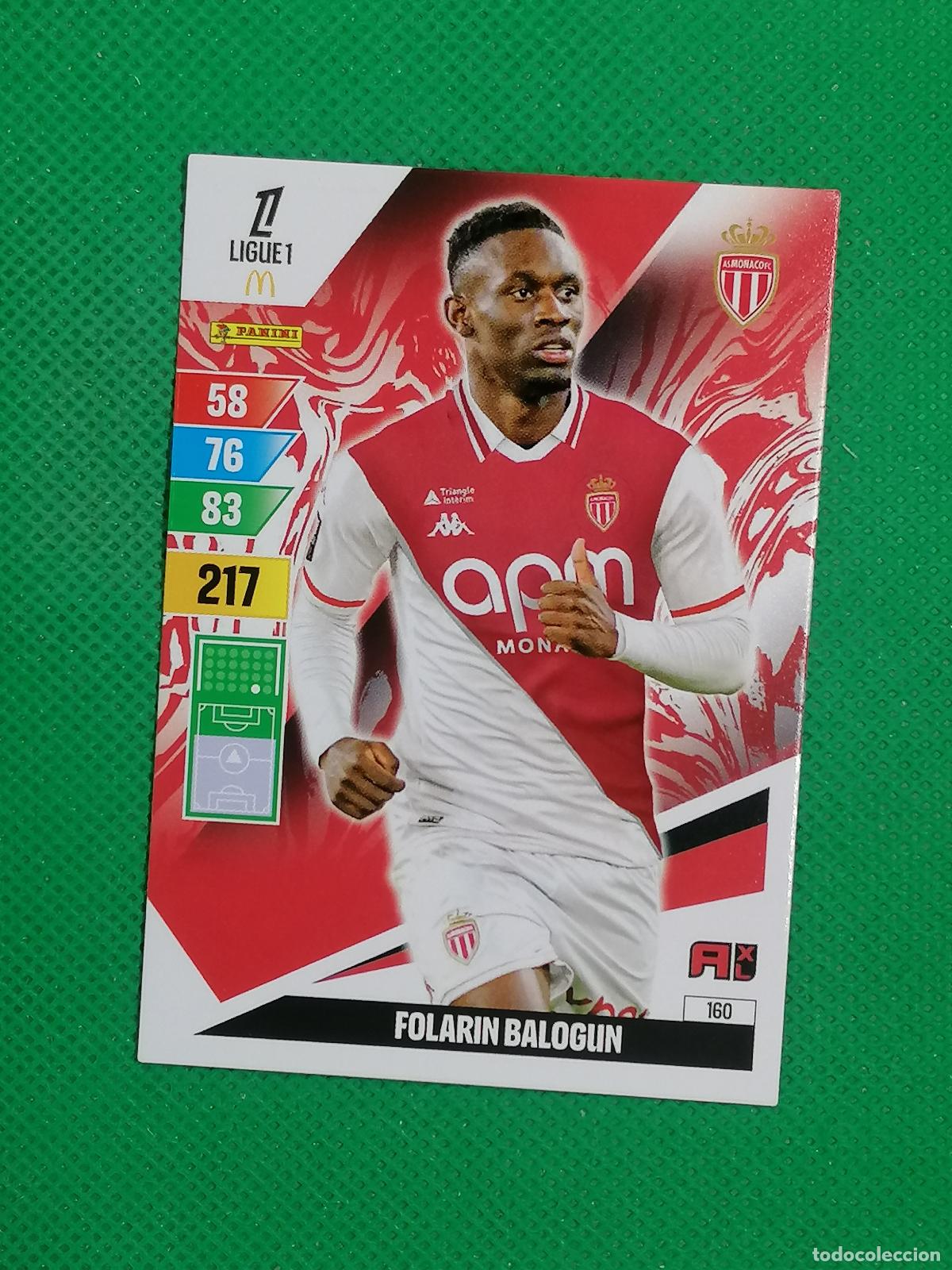 Cromos de f&uacute;tbol: 160 FOLARIN BALOGUN AS MONACO ⚽ LIGUE 1 MCDONALDS ADRENALYN XL 2024 2025 24 25 ⚽