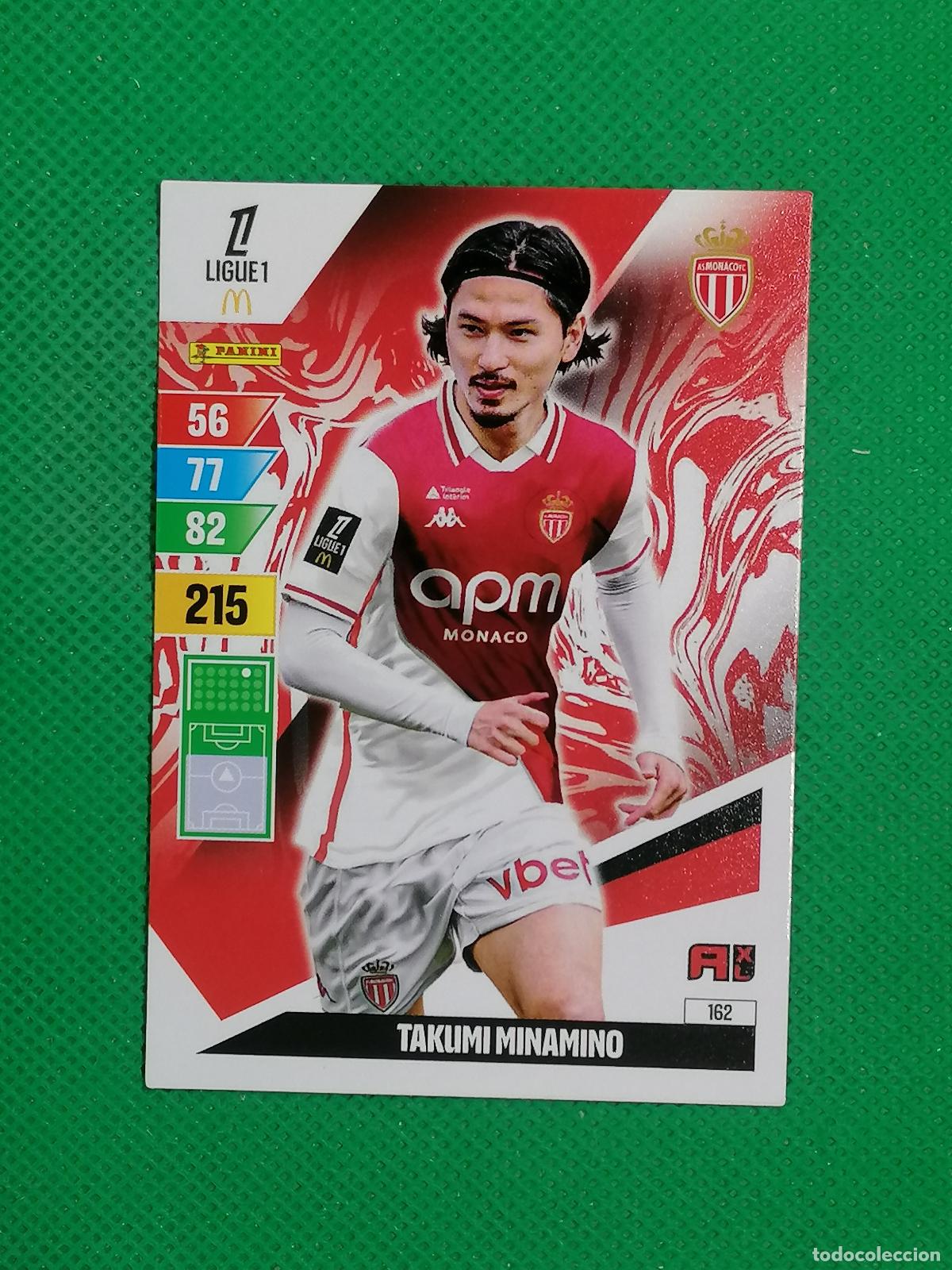 Cromos de f&uacute;tbol: 162 TAKUMI MINAMINO AS MONACO ⚽ LIGUE 1 MCDONALDS ADRENALYN XL 2024 2025 24 25 ⚽
