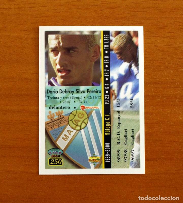 Figurine di Calcio: M&aacute;laga - N&ordm; 250 Dario Silva - Mundicromo Las Fichas de la Liga 2000-2001, 00-01