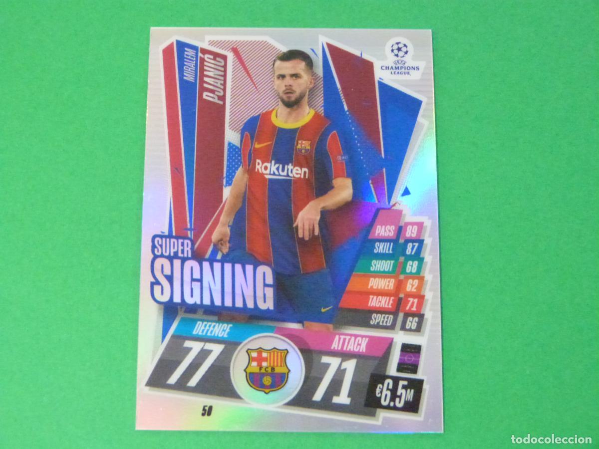 Cartes &agrave; collectionner de Football: TRADING CARD FUTBOL TER STEGEN FC BARCELONA 50 CHROME CHAMPIONS LEAGUE MATCH ATTAX 2020-2021/20-21