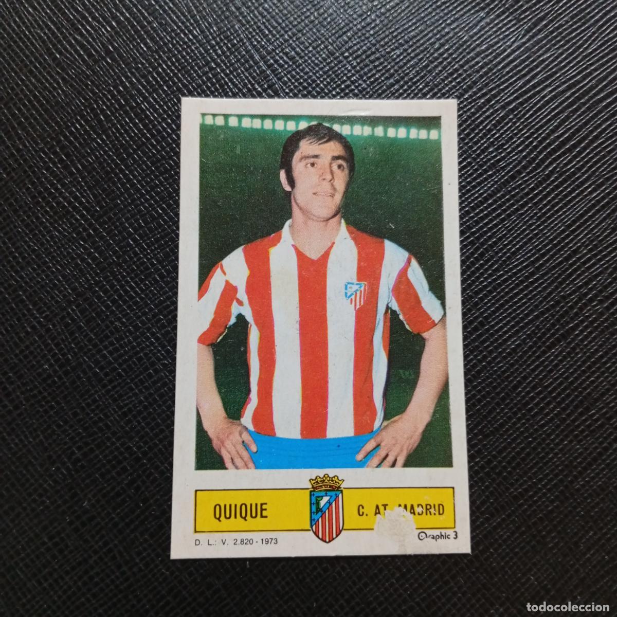 Fu&szlig;ball-Sticker: QUIQUE AT MADRID ESTE 1973 1974 CROMO FUTBOL LIGA 73 74 - DESPEGADO - A206 PG11
