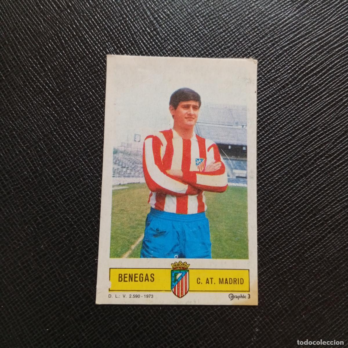 Fu&szlig;ball-Sticker: BENEGAS AT MADRID ESTE 1973 1974 CROMO FUTBOL LIGA 73 74 - DESPEGADO - A206 PG12