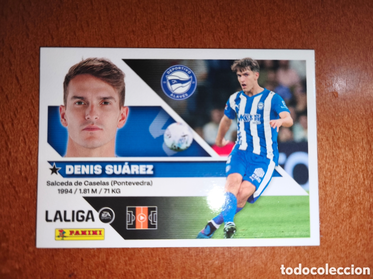 Fu&szlig;ball-Sticker: Denis Su&aacute;rez n&deg;16 liga este 26/27 Deportivo Alav&eacute;s