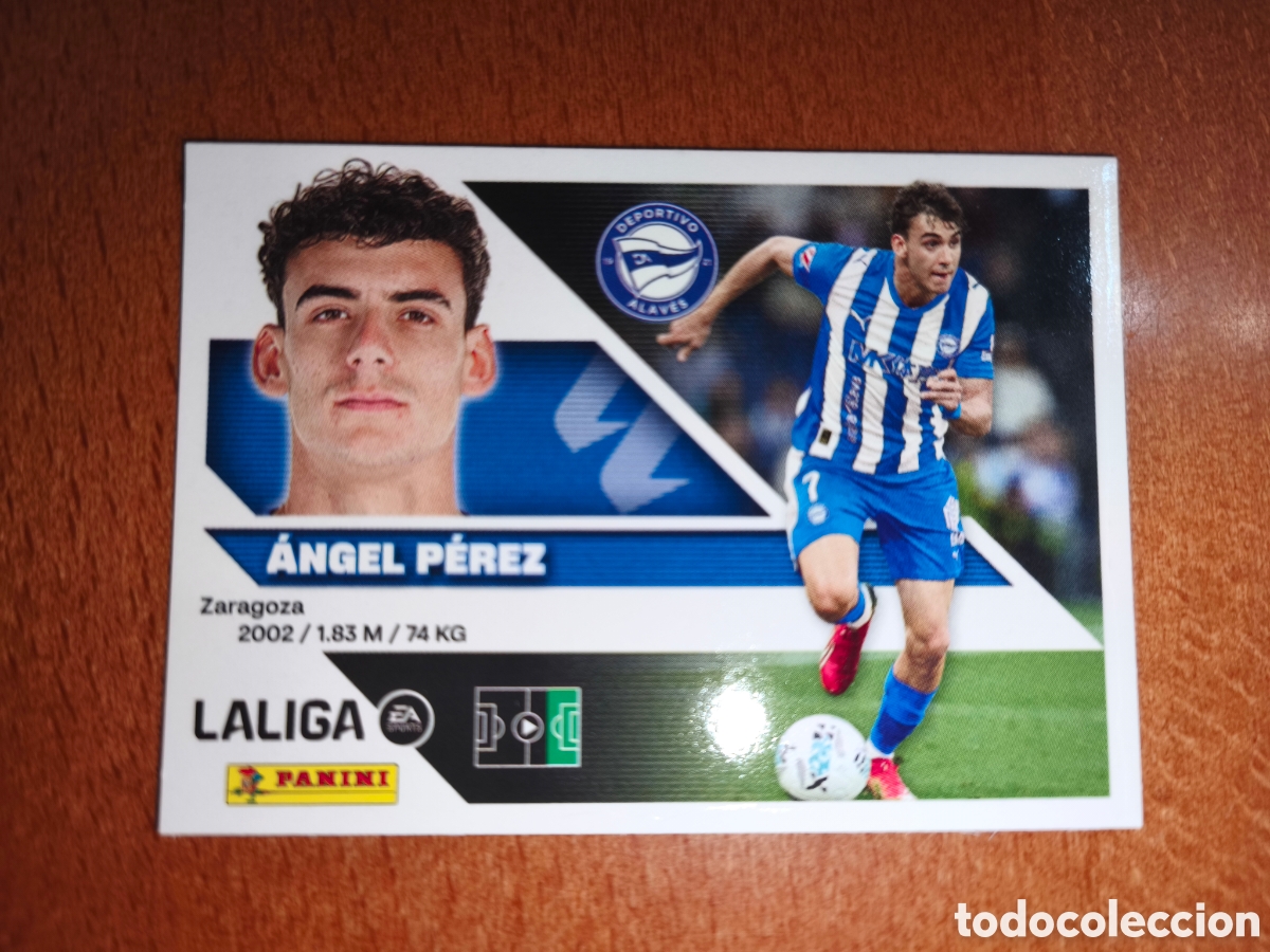 Cromos de f&uacute;tbol: &Aacute;ngel P&eacute;rez n&deg;17 liga este 26/27 Deportivo Alav&eacute;s