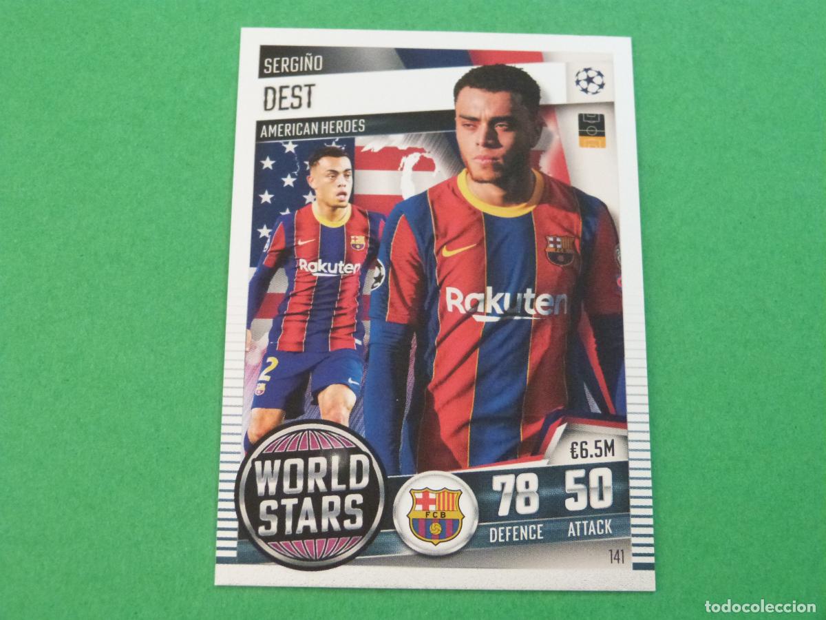 Cromos de f&uacute;tbol: TRADING CARD FUTBOL DEST F.C. BARCELONA N&ordm; 141 CHROME CHAMPIONS LEAGUE MATCH ATTAX 2020-2021/20-21