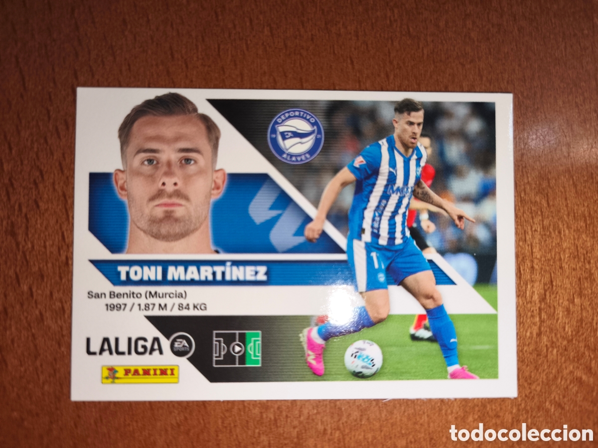 Cromos de f&uacute;tbol: Toni Mart&iacute;nez n&deg;19 liga este 26/27 Deportivo Alav&eacute;s