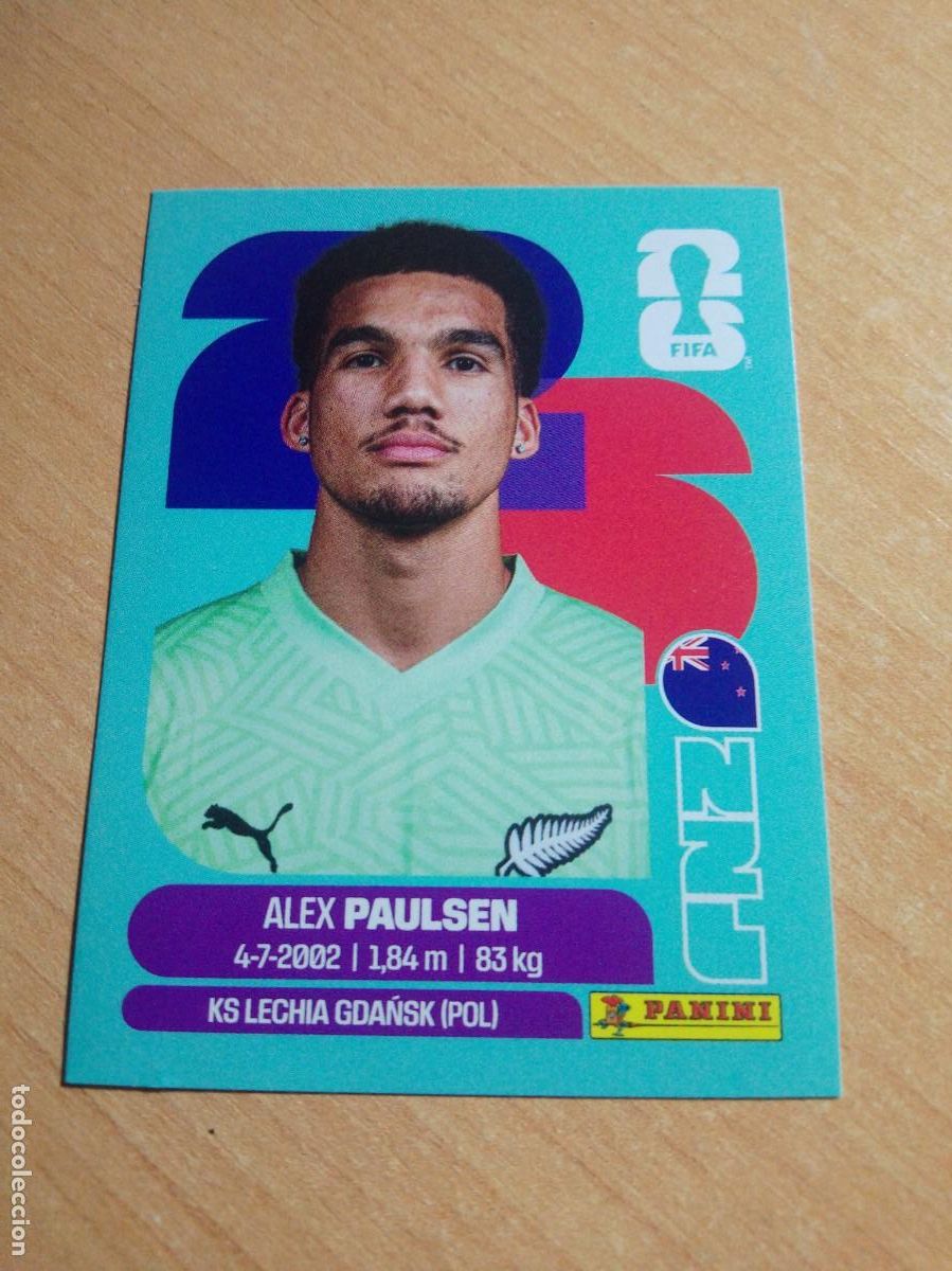 Football Stickers: NZL 3 PAULSEN NUEVA ZELANDA MUNDIAL FIFA WORLD CUP 2026 26 PANINI STICKERS NUEVO