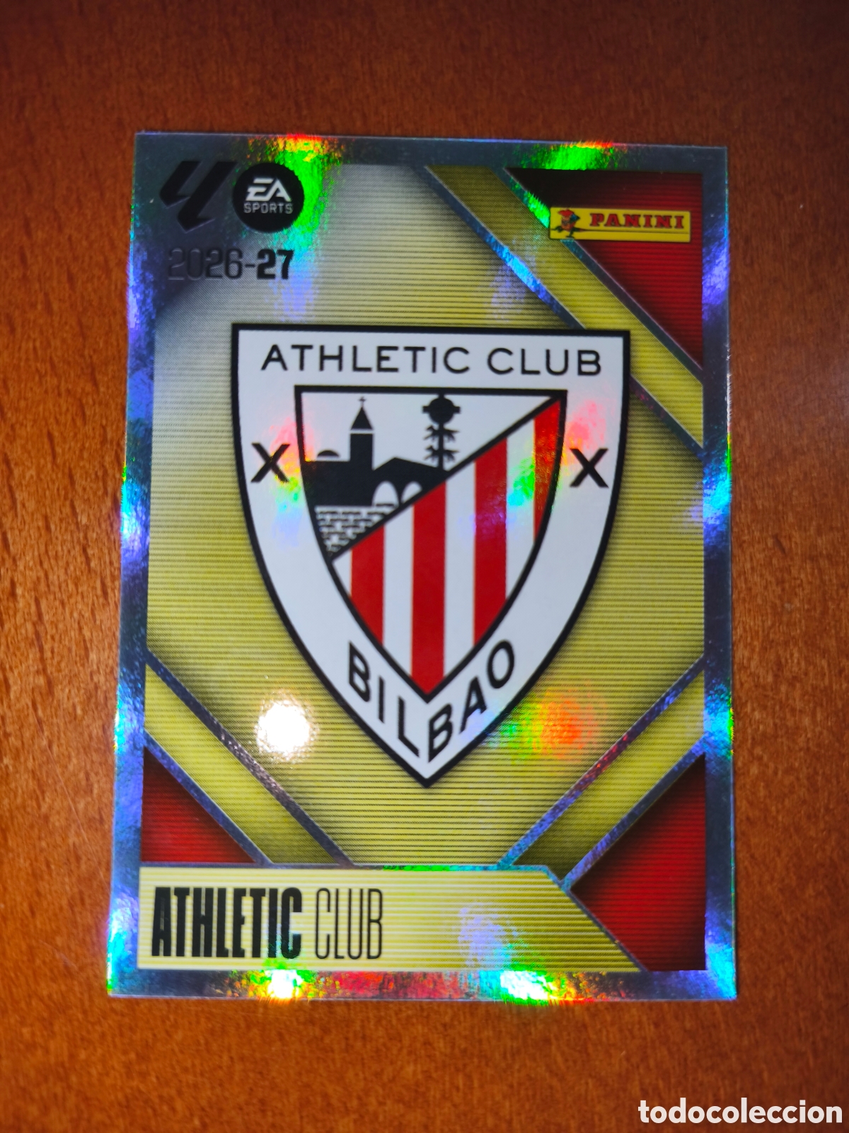 Cromos de f&uacute;tbol: Escudo Athletic Club n&deg;1 liga este 26/27