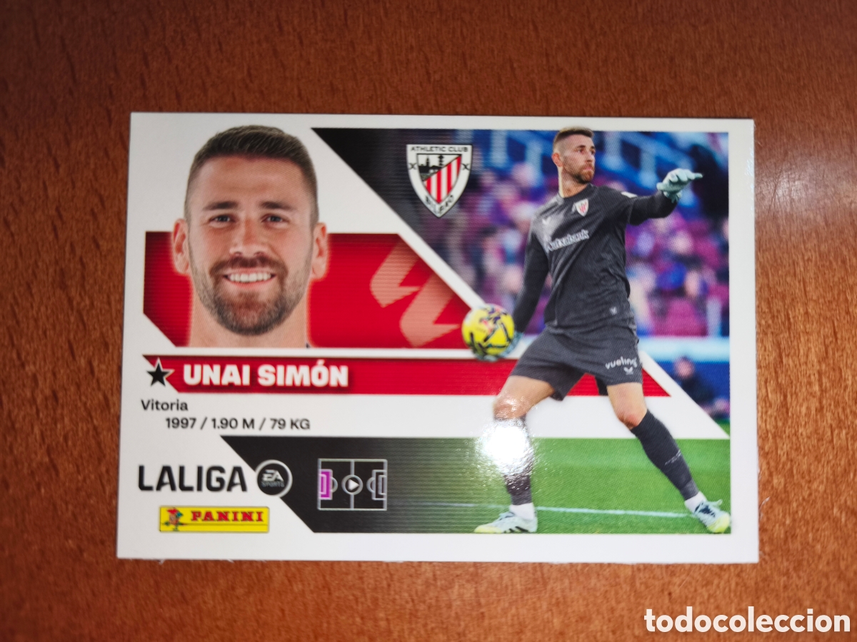 Cromos de f&uacute;tbol: Unai Sim&oacute;n n&deg;3 liga este 26/27 Athletic Club