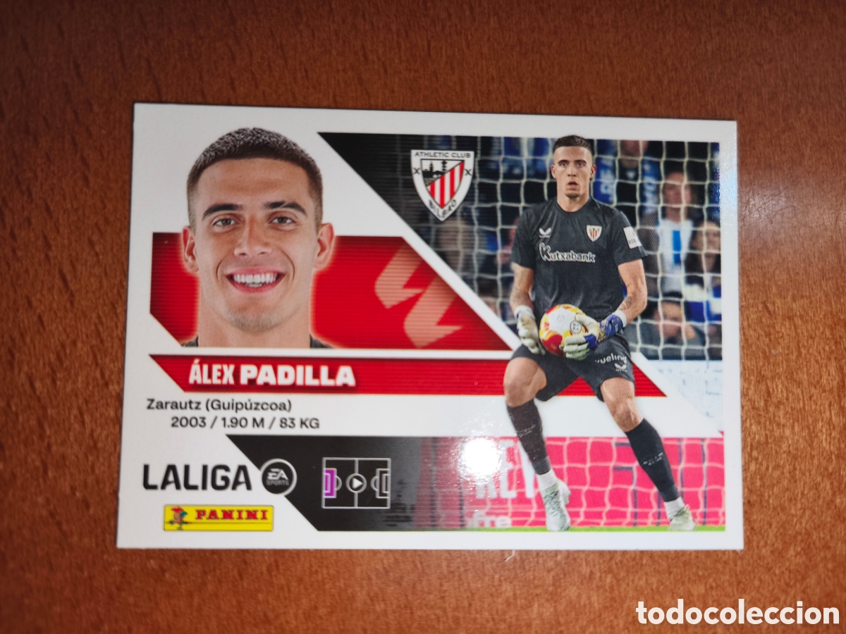 Cromos de f&uacute;tbol: Padilla n&deg;4 liga este 26/27 Athletic Club