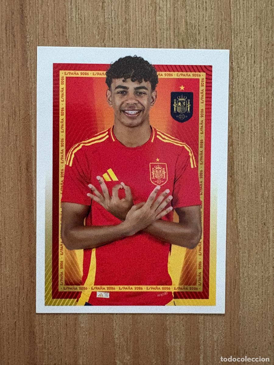 Cromos de f&uacute;tbol: CROMO LAMINE YAMAL ESPA&Ntilde;A STICKER N 49 SELECCI&Oacute;N ESPA&Ntilde;OLA F&Uacute;TBOL CARREFOUR CROMO MUNDIAL 2026