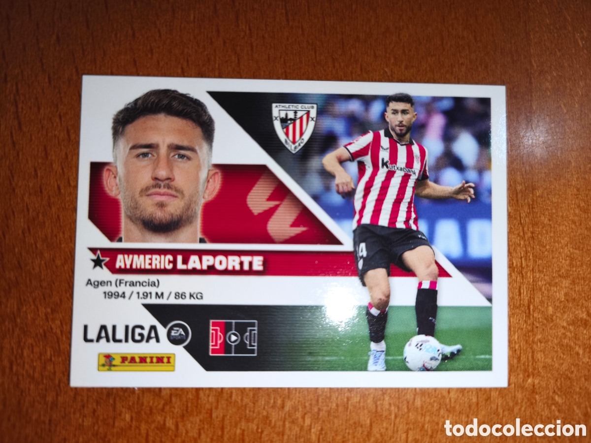 Cromos de f&uacute;tbol: Laporte n&deg;8 liga este 26/27 Athletic Club