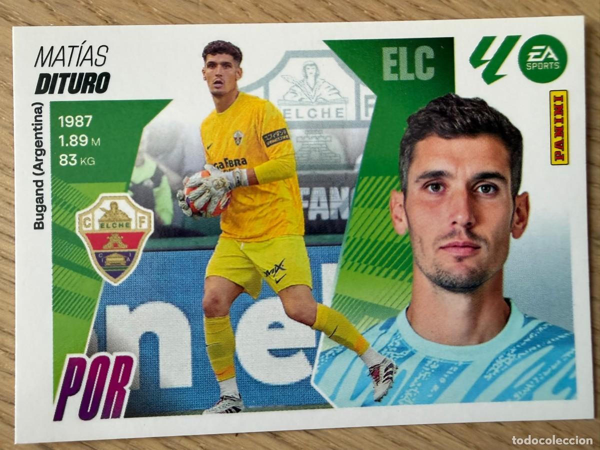 Cromos de f&uacute;tbol: 3 DITURO ELCHE 25 26 2025 2026 LIGA EA SPORTS COLECCIONES ESTE SIN PEGAR STICKER