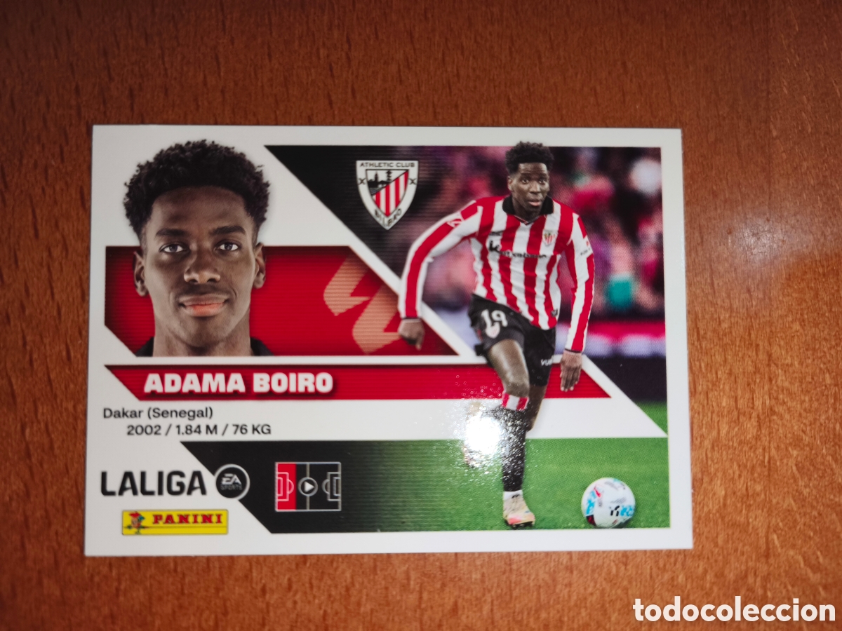 Cromos de f&uacute;tbol: Adama Boiro n&deg;9B liga este 26/27 Athletic Club
