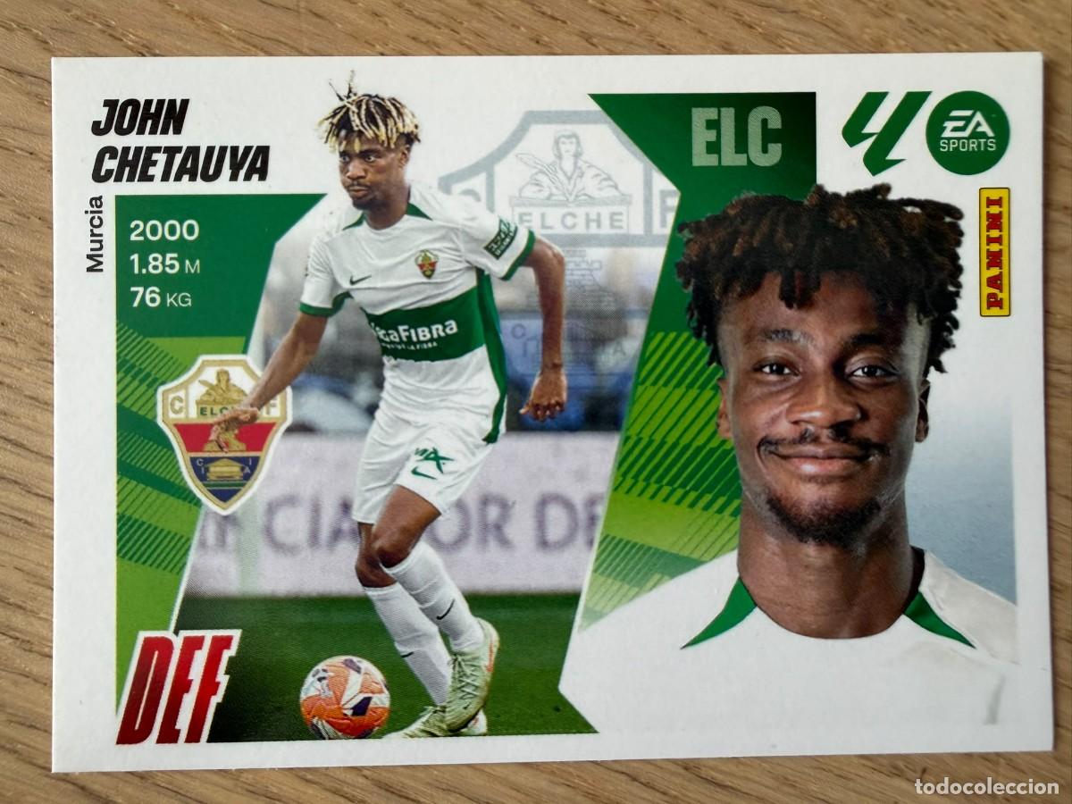 Cromos de f&uacute;tbol: 8 JOHN CHETAUYA ELCHE 25 26 2025 2026 LIGA EA SPORTS COLECCIONES ESTE SIN PEGAR STICKER