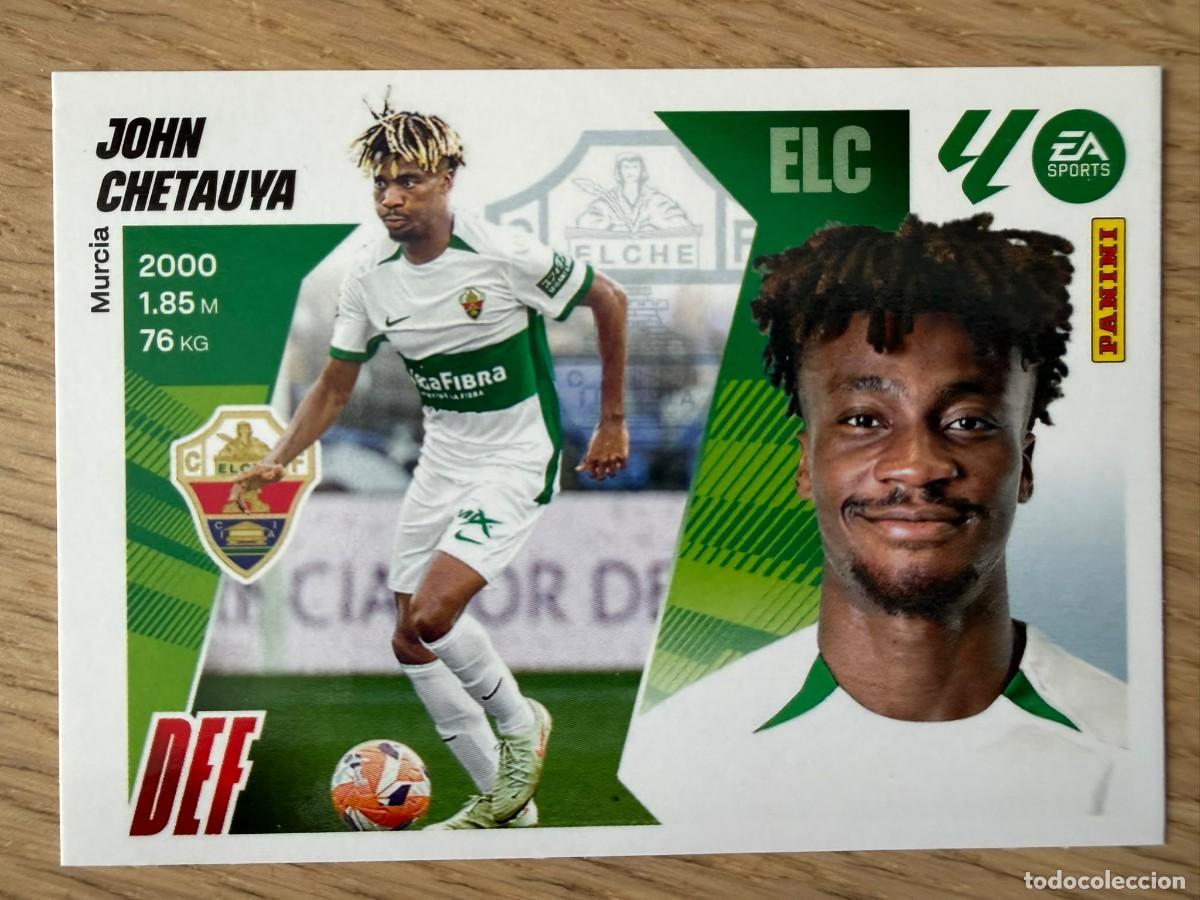 Cromos de f&uacute;tbol: 8 JOHN CHETAUYA ELCHE 25 26 2025 2026 LIGA EA SPORTS COLECCIONES ESTE SIN PEGAR STICKER