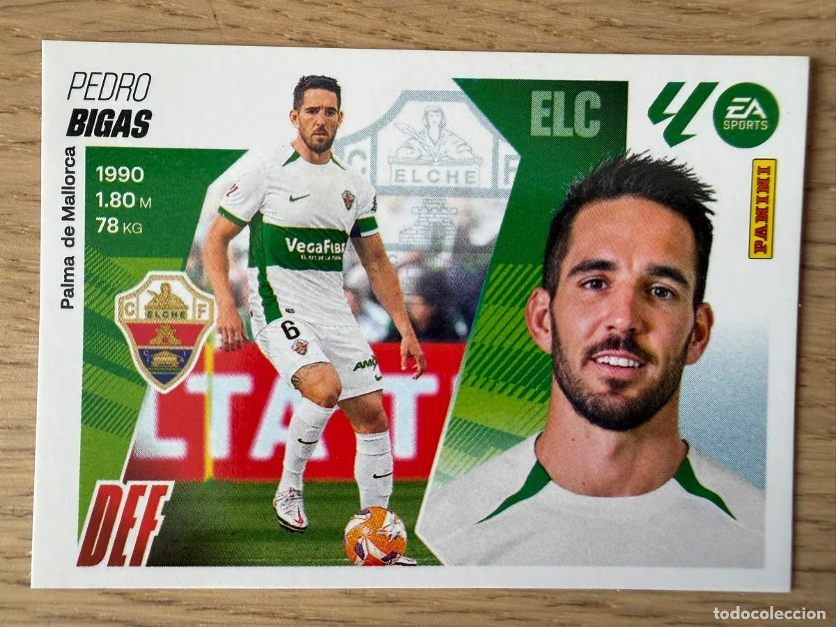 Cromos de f&uacute;tbol: 9 PEDRO BIGAS ELCHE 25 26 2025 2026 LIGA EA SPORTS COLECCIONES ESTE SIN PEGAR STICKER