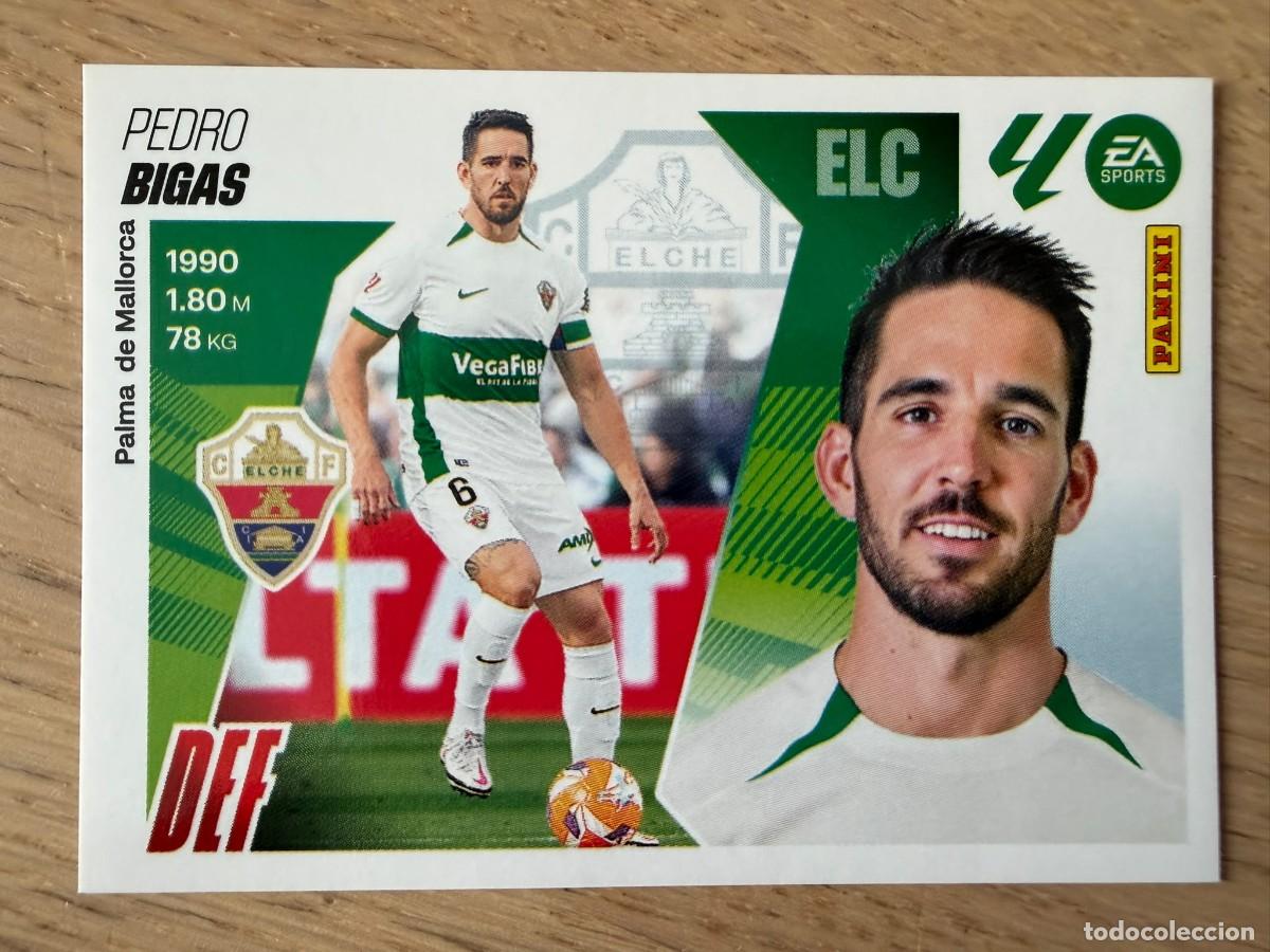 Cromos de f&uacute;tbol: 9 PEDRO BIGAS ELCHE 25 26 2025 2026 LIGA EA SPORTS COLECCIONES ESTE SIN PEGAR STICKER