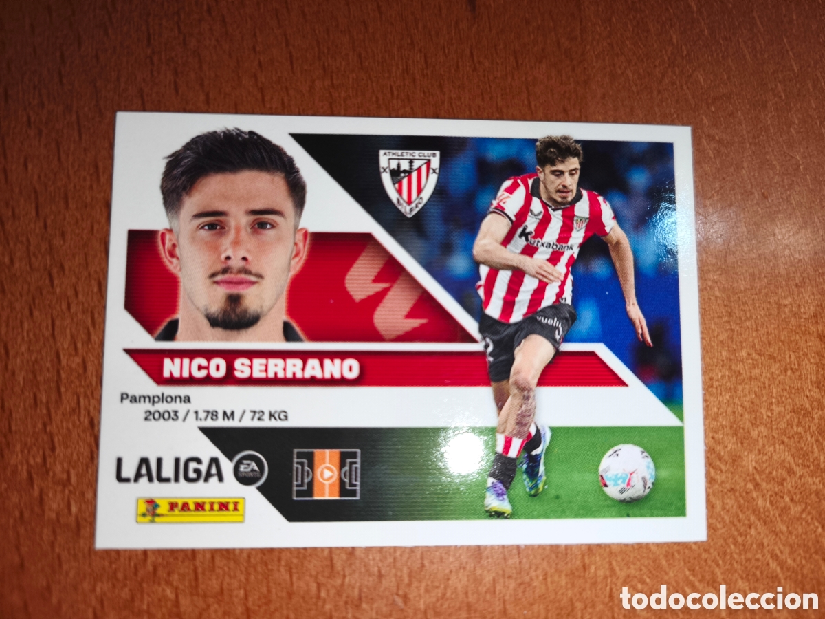 Cromos de f&uacute;tbol: Nico Serrano n&deg;15 liga este 26/27 Athletic Club