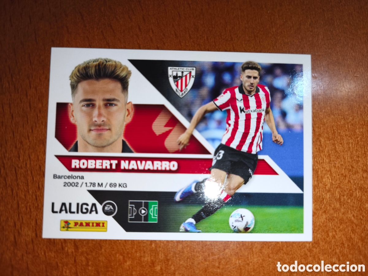 Cromos de f&uacute;tbol: Robert Navarro n&deg;17A liga este 26/27 Athletic Club