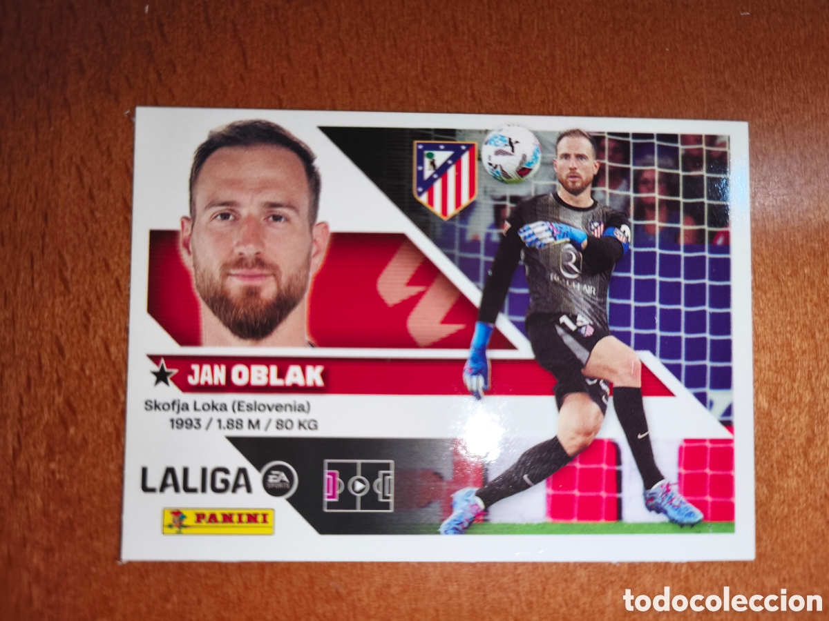 Cromos de f&uacute;tbol: Oblak n&deg;3 liga este 26/27 Atl&eacute;tico De Madrid